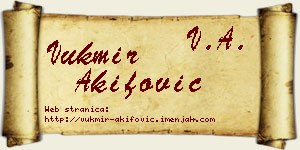 Vukmir Akifović vizit kartica